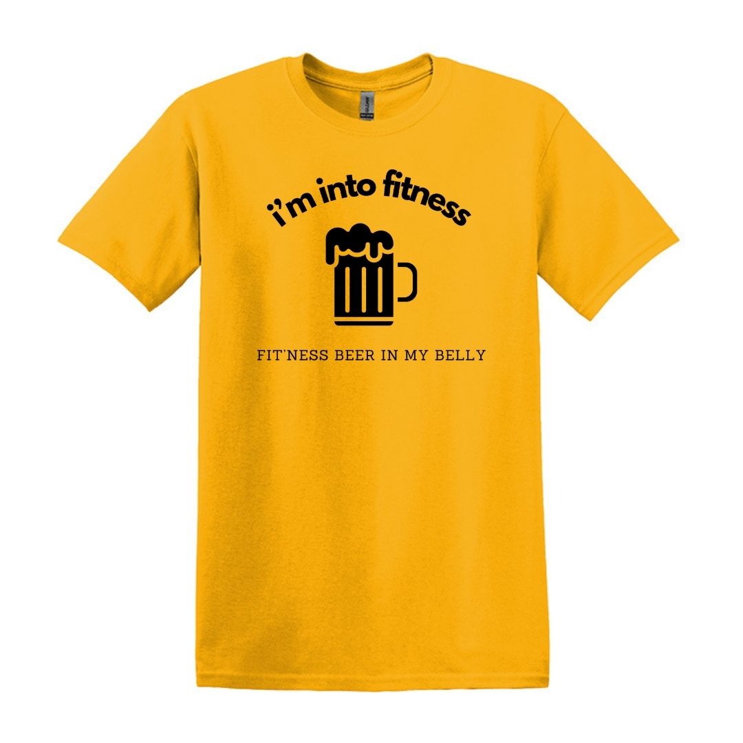 i'm into fitness. fit'ness beer in my belly - Gildan Adult Unisex Heavy Cotton