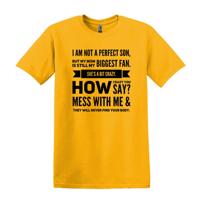 I am not a perfect son - Gildan Heavy Cotton T-shirt