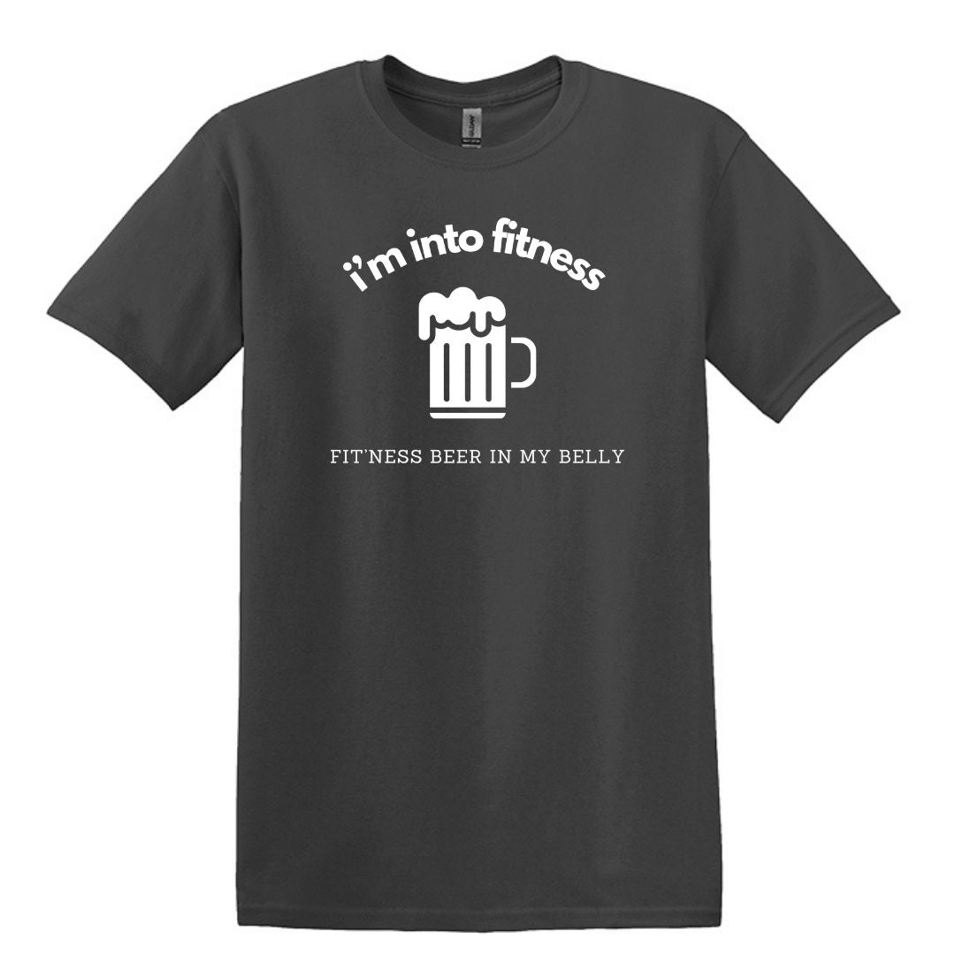 i'm into fitness. fit'ness beer in my belly - Gildan Adult Unisex Heavy Cotton