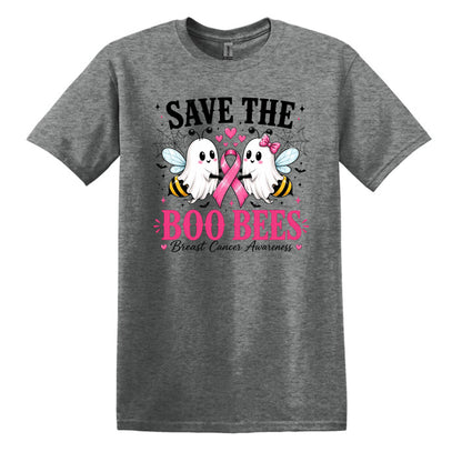 Save the Boo Bees - Breast Cancer Awareness - Gildan Softstyle T-shirt