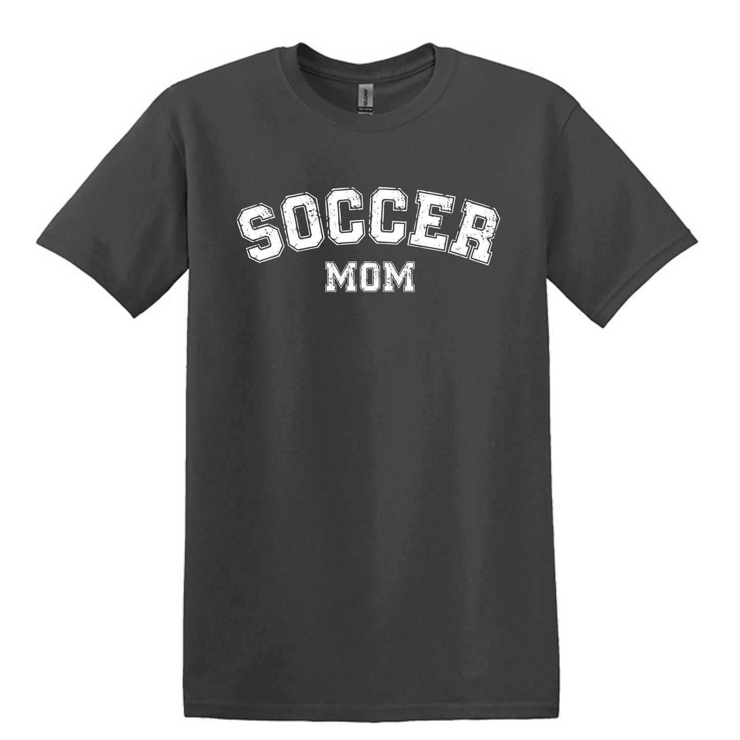 Soccer Mom / Dad - Distressed Athletic Artwork | Heavy Cotton Unisex T-shirt