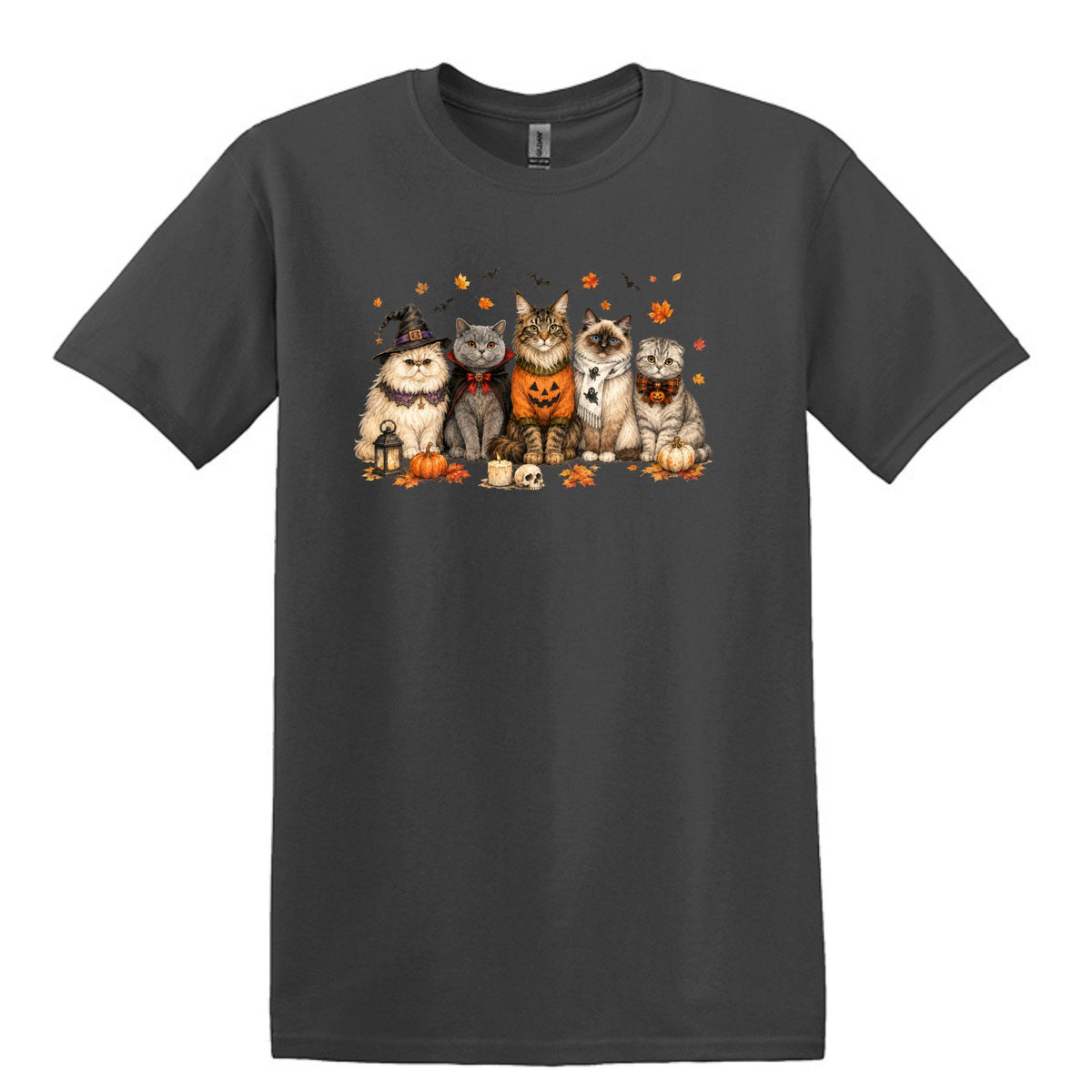Halloween Cats -  Heavy Cotton Unisex T-shirt