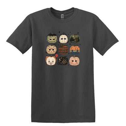 Horror Pumpkins - Hand Drawn - Heavy Cotton Unisex T-shirt