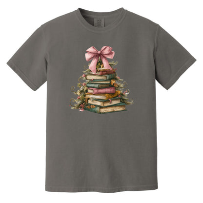 BOOK CHRISTMAS TREE - Comfort Colors ® Heavyweight Ring Spun Tee
