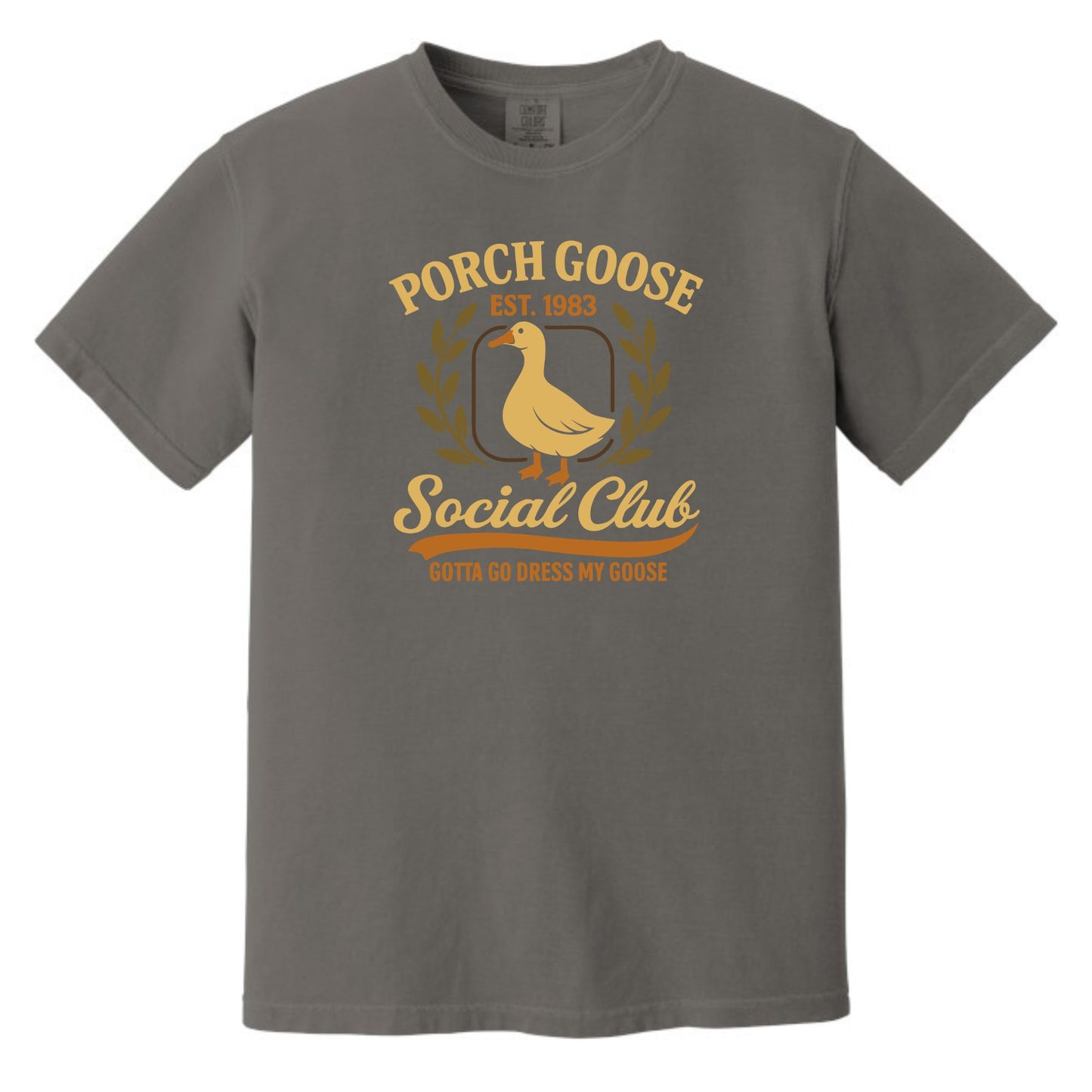 Porch Goose Social Club - Comfort Colors ® Heavyweight Ring Spun T-shirt