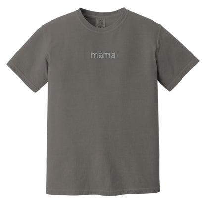 MAMA Minimalist Monochrome Embroidered Comfort Colors® T-Shirt
