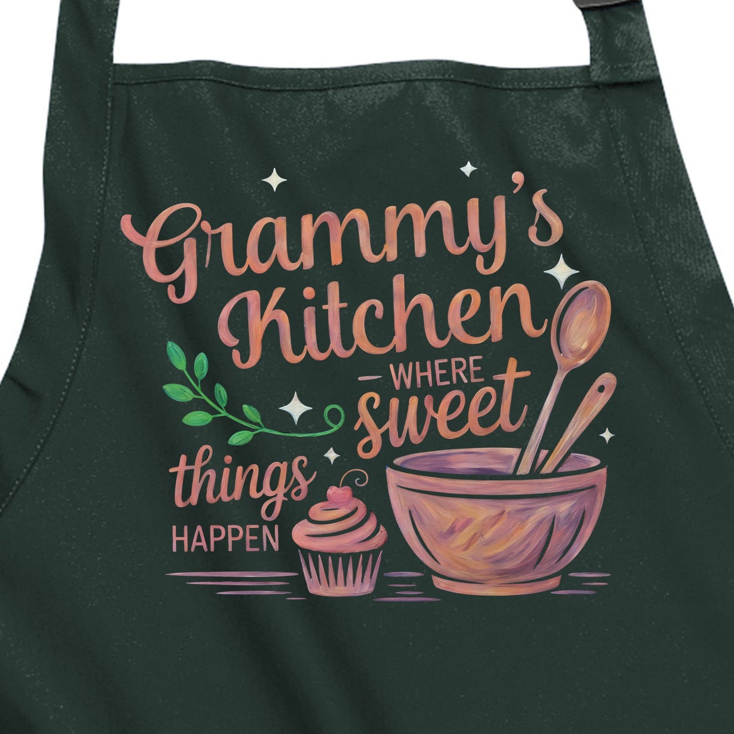 Grandma's Kitchen - Where Sweet Things Happen - Port Authority® Full-Length Apron with Pockets