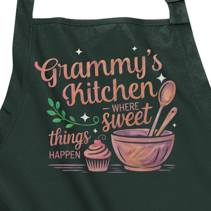 Grandma's Kitchen - Where Sweet Things Happen - Port Authority® Full-Length Apron with Pockets