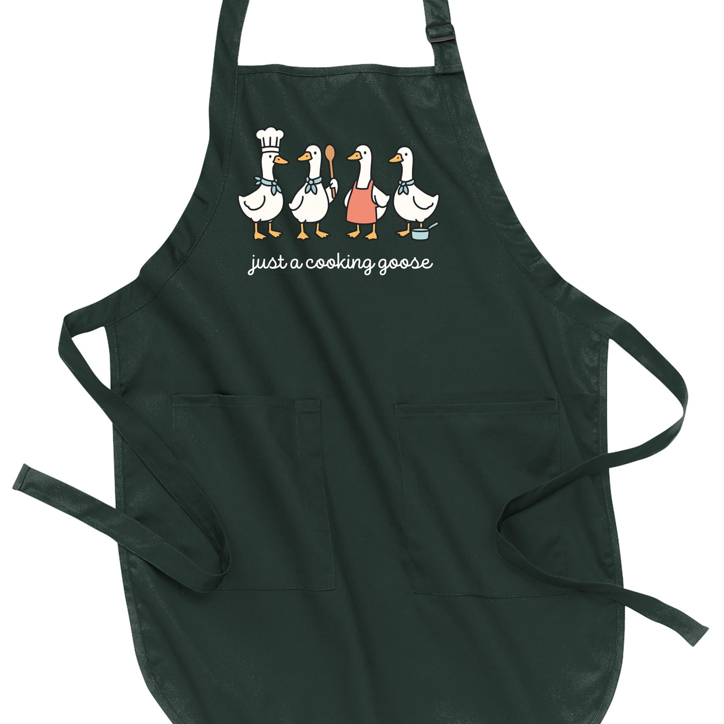 Just a Cooking Goose - Port Authority® Full-Length Apron with Pockets