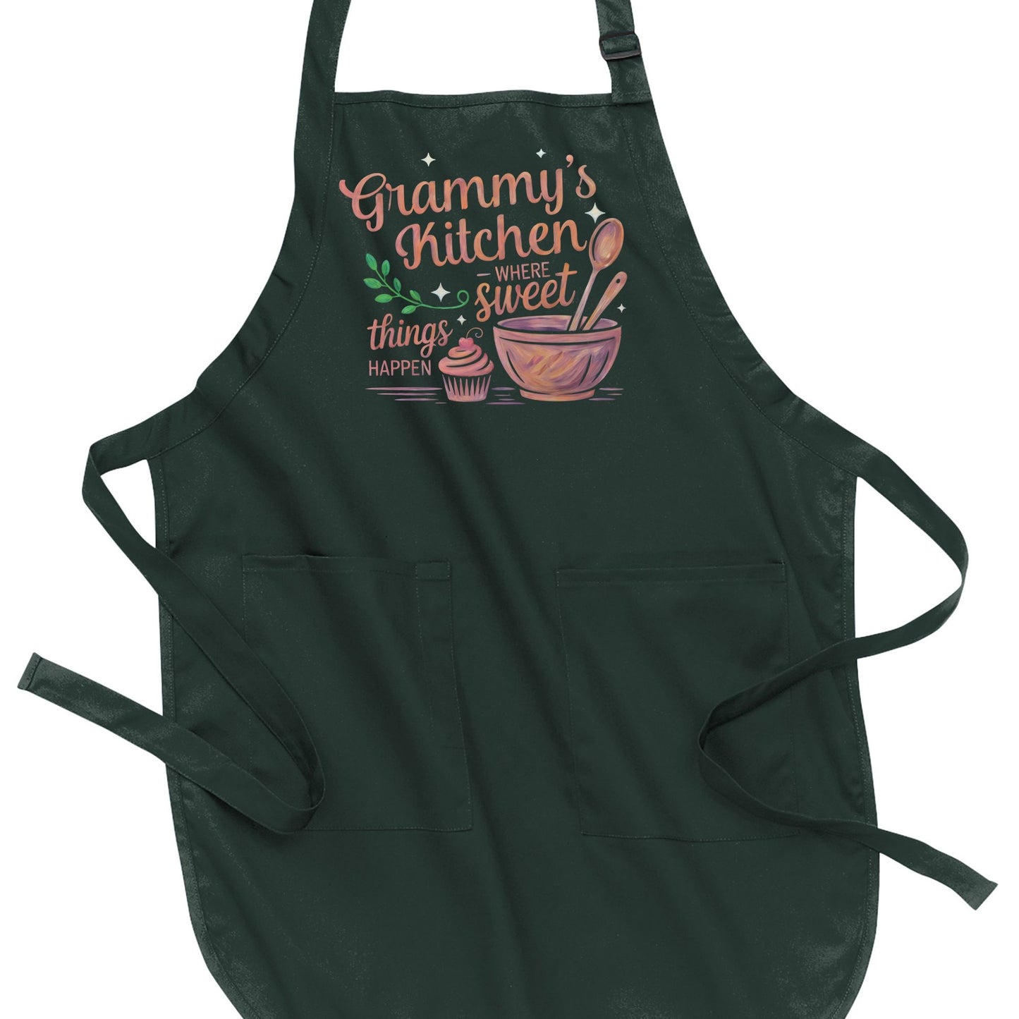 Grandma's Kitchen - Where Sweet Things Happen - Port Authority® Full-Length Apron with Pockets