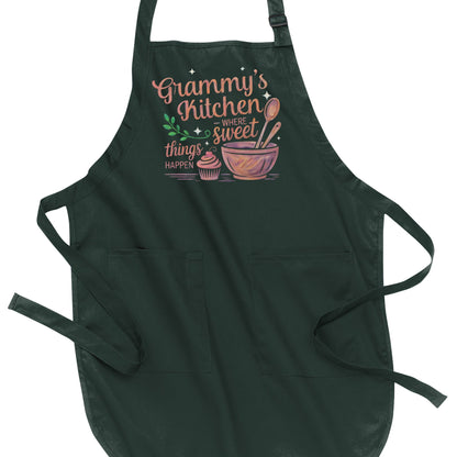 Grandma's Kitchen - Where Sweet Things Happen - Port Authority® Full-Length Apron with Pockets