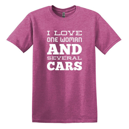 I Love One Woman and Several Cars - Adult Unisex Soft Style T-shirt