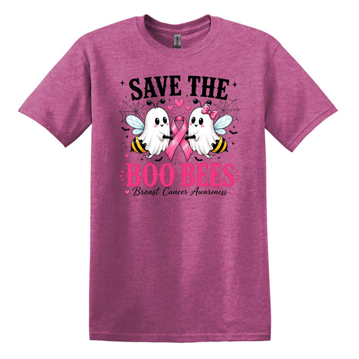 Save the Boo Bees - Breast Cancer Awareness - Gildan Softstyle T-shirt