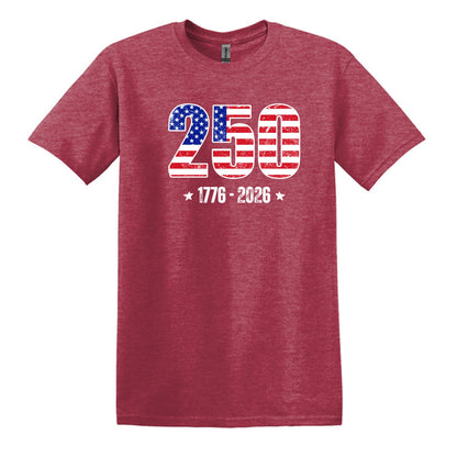 250 Anniversary Tee - 1776-2026 - Gildan Softstyle T-shirt