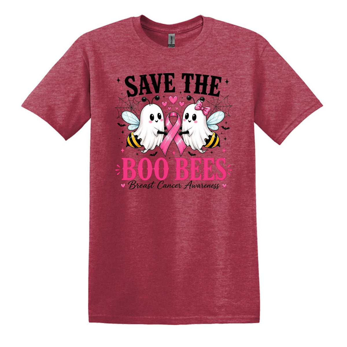 Save the Boo Bees - Breast Cancer Awareness - Gildan Softstyle T-shirt