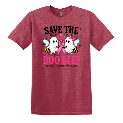 Save the Boo Bees - Breast Cancer Awareness - Gildan Softstyle T-shirt