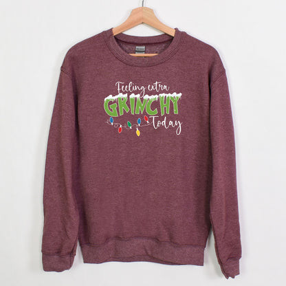 Feeling Extra Grinchy Today - Crewneck Sweatshirt