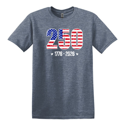 250 Anniversary Tee - 1776-2026 - Gildan Softstyle T-shirt