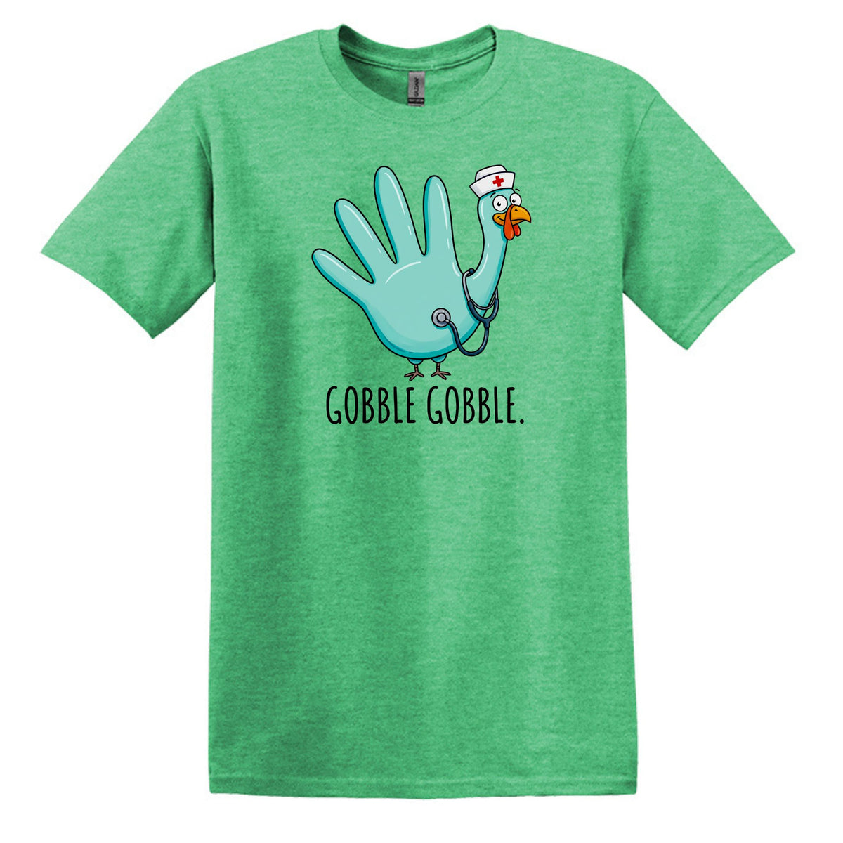 Gobble Gobble Rubber Glove Thanksgiving Nurse – Gildan® Softstyle™ T-Shirt