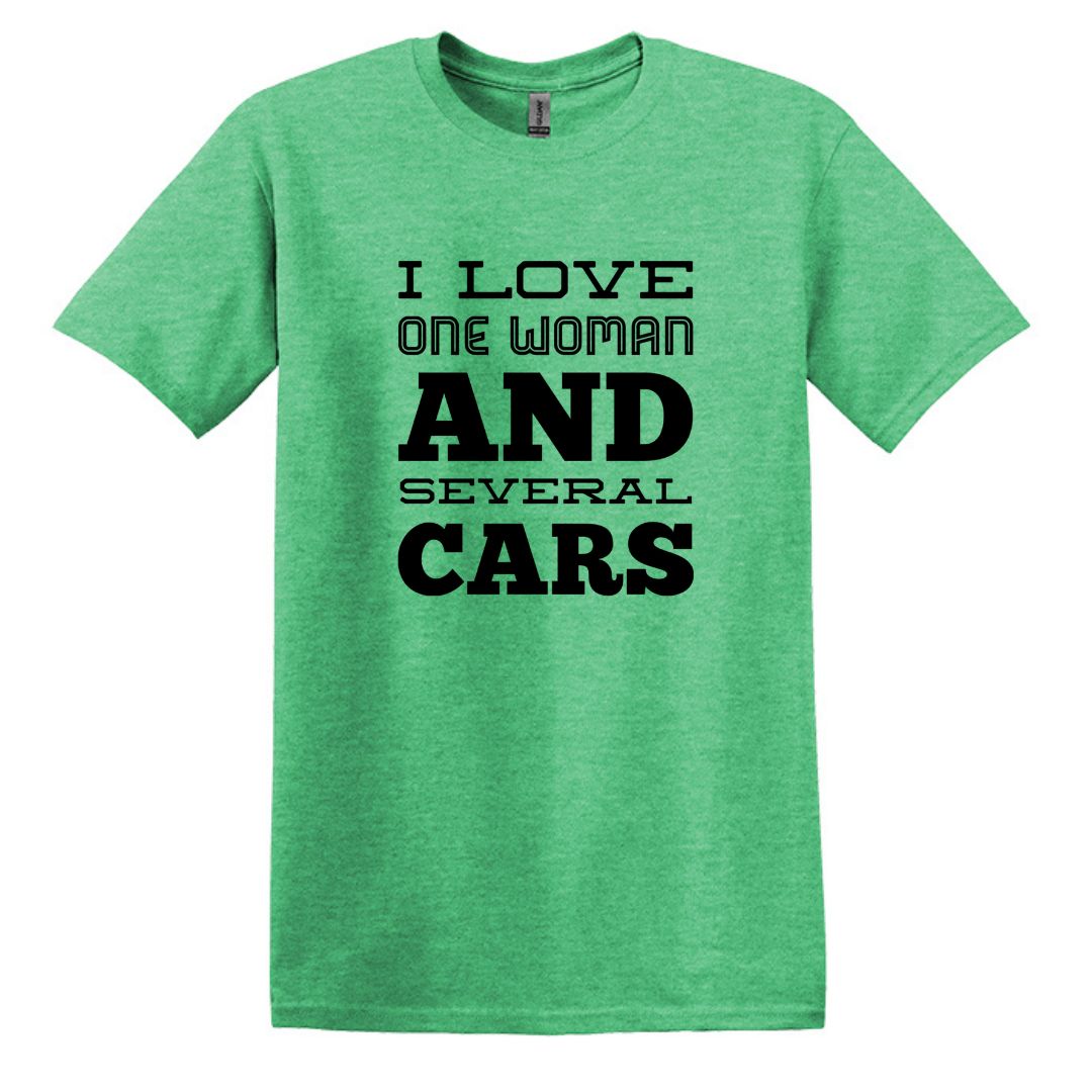 I Love One Woman and Several Cars - Adult Unisex Soft Style T-shirt