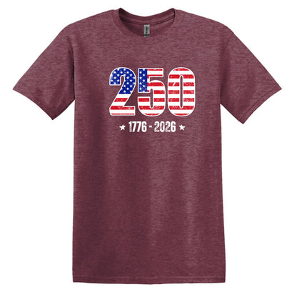 250 Anniversary Tee - 1776-2026 - Gildan Softstyle T-shirt