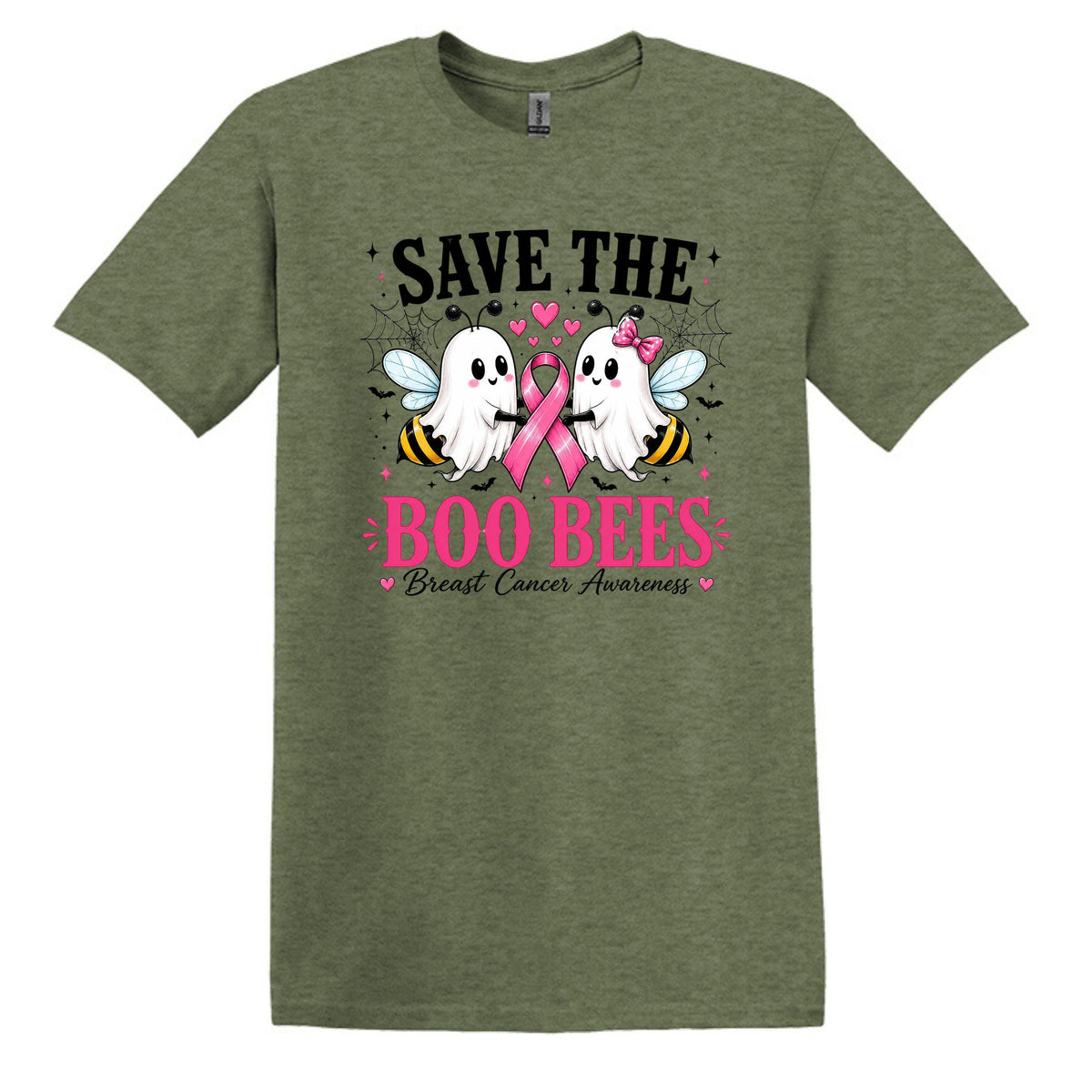 Save the Boo Bees - Breast Cancer Awareness - Gildan Softstyle T-shirt