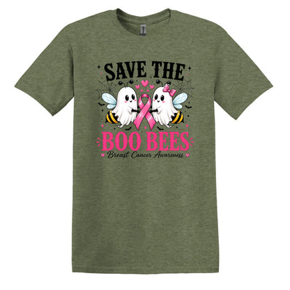 Save the Boo Bees - Breast Cancer Awareness - Gildan Softstyle T-shirt