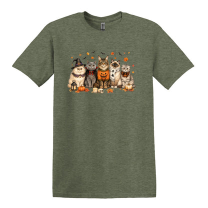 Halloween Cats -  Heavy Cotton Unisex T-shirt