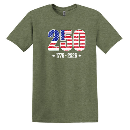 250 Anniversary Tee - 1776-2026 - Gildan Softstyle T-shirt