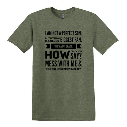 I am not a perfect son - Gildan Heavy Cotton T-shirt