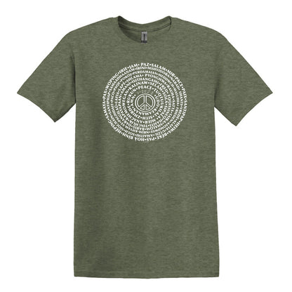 Can You Say PEACE - Gildan Heavy Cotton Unisex T-shirt - artwork designed by Cynthia NeJame