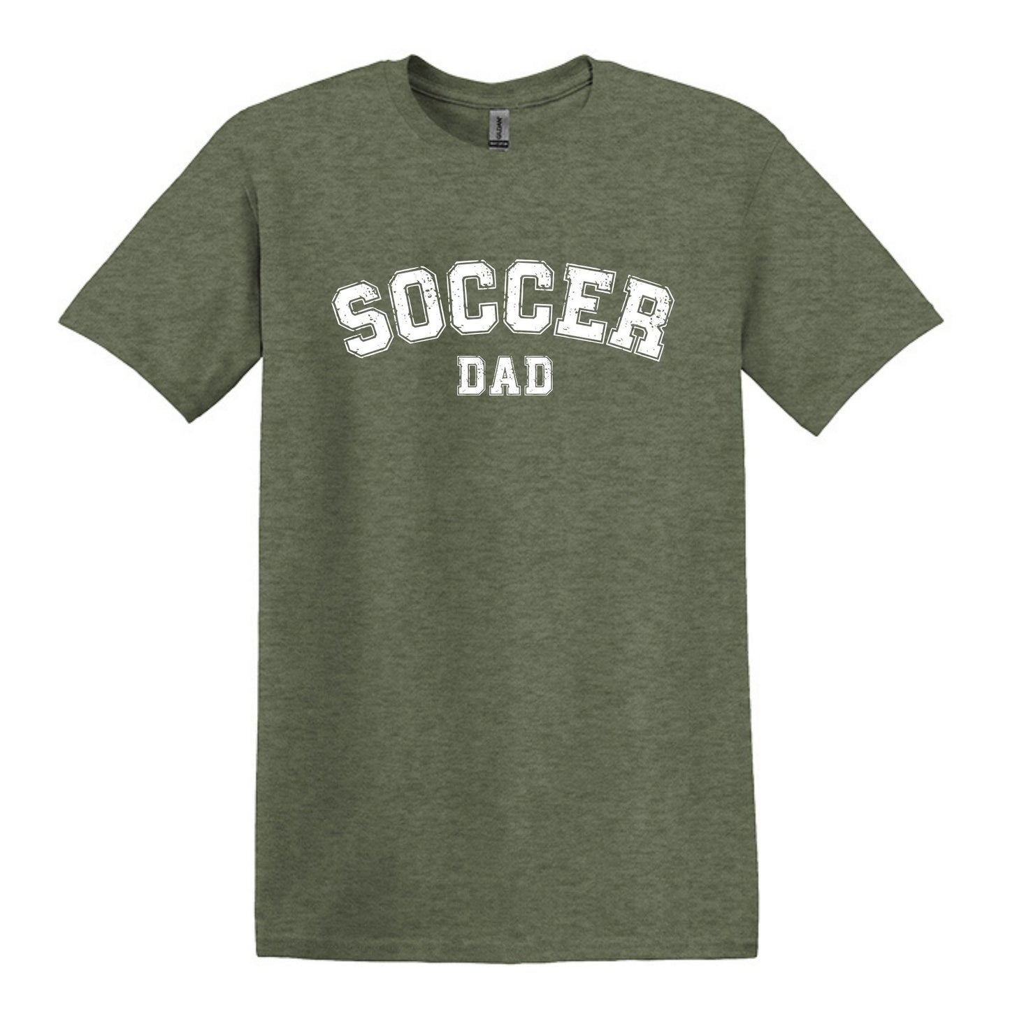 Soccer Mom / Dad - Distressed Athletic Artwork | Heavy Cotton Unisex T-shirt