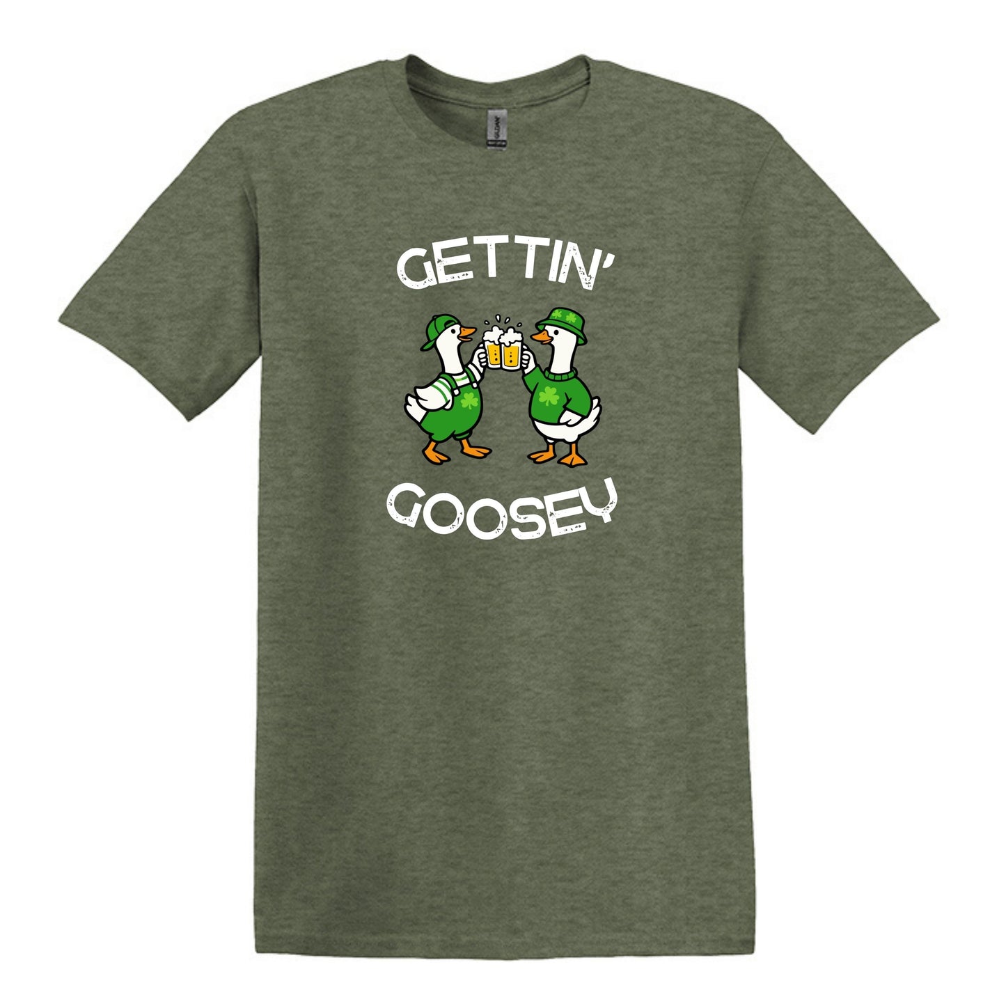 Gettin' Goosey - Fun Irish Heavy Cotton T-shirt