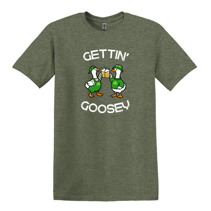 Gettin' Goosey - Fun Irish Heavy Cotton T-shirt