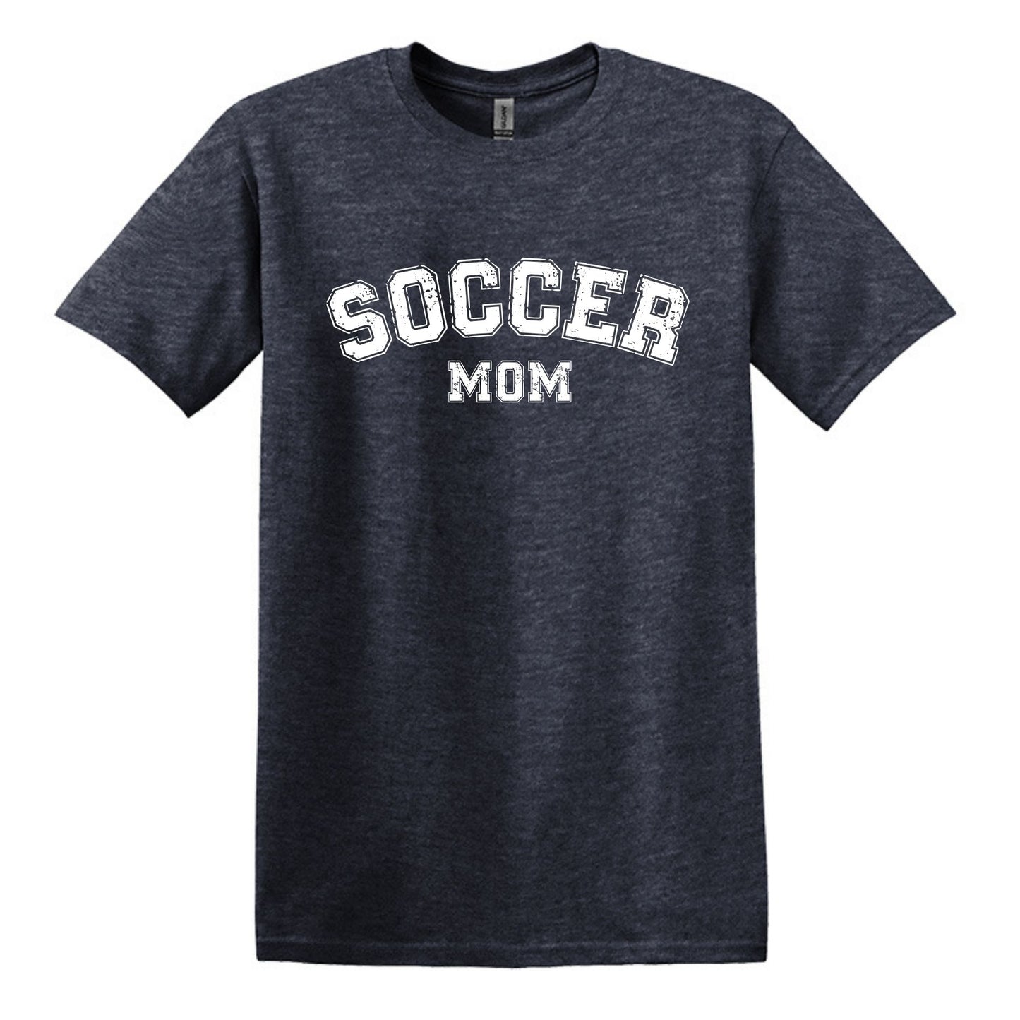 Soccer Mom / Dad - Distressed Athletic Artwork | Heavy Cotton Unisex T-shirt