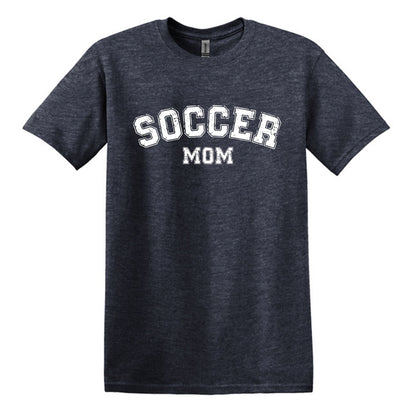 Soccer Mom / Dad - Distressed Athletic Artwork | Heavy Cotton Unisex T-shirt