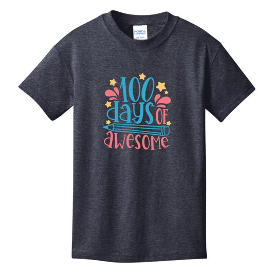 Camiseta de celebración de los 100 días de la escuela - Tallas juveniles
