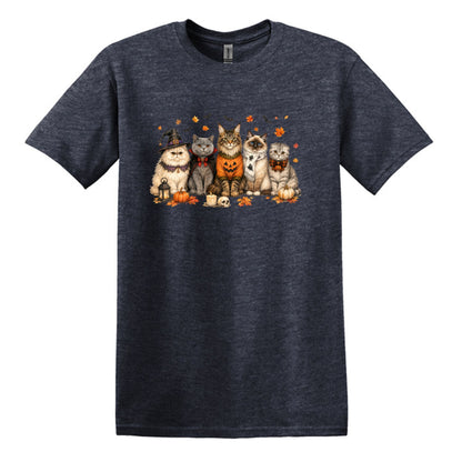 Halloween Cats -  Heavy Cotton Unisex T-shirt