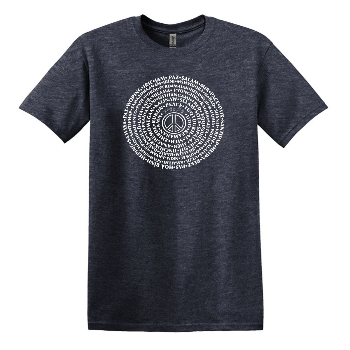 Can You Say PEACE - Gildan Heavy Cotton Unisex T-shirt - artwork designed by Cynthia NeJame