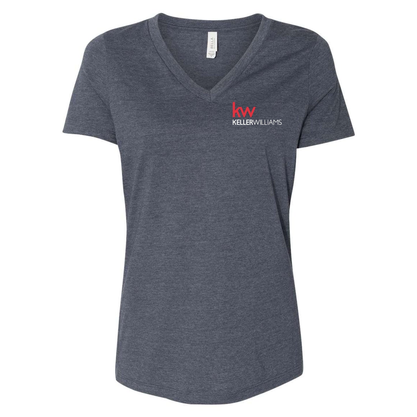 Keller Williams Realtor Chest Logo Women's Relaxed V-Neck T-Shirt