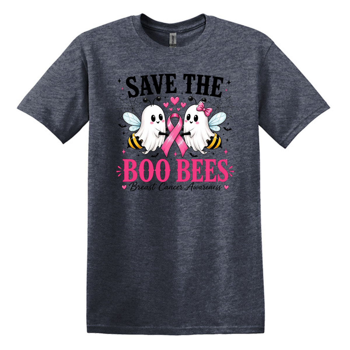 Save the Boo Bees - Breast Cancer Awareness - Gildan Softstyle T-shirt