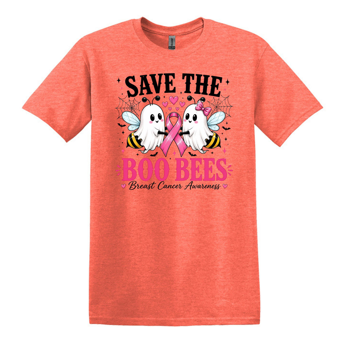 Save the Boo Bees - Breast Cancer Awareness - Gildan Softstyle T-shirt