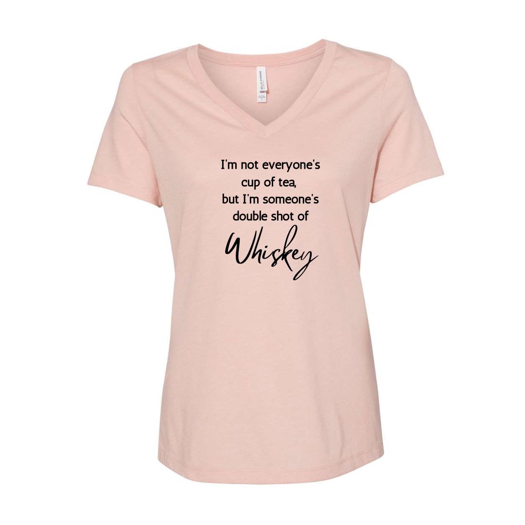 Double shot of Whiskey - Unisex or Women's Relaxed V-Neck