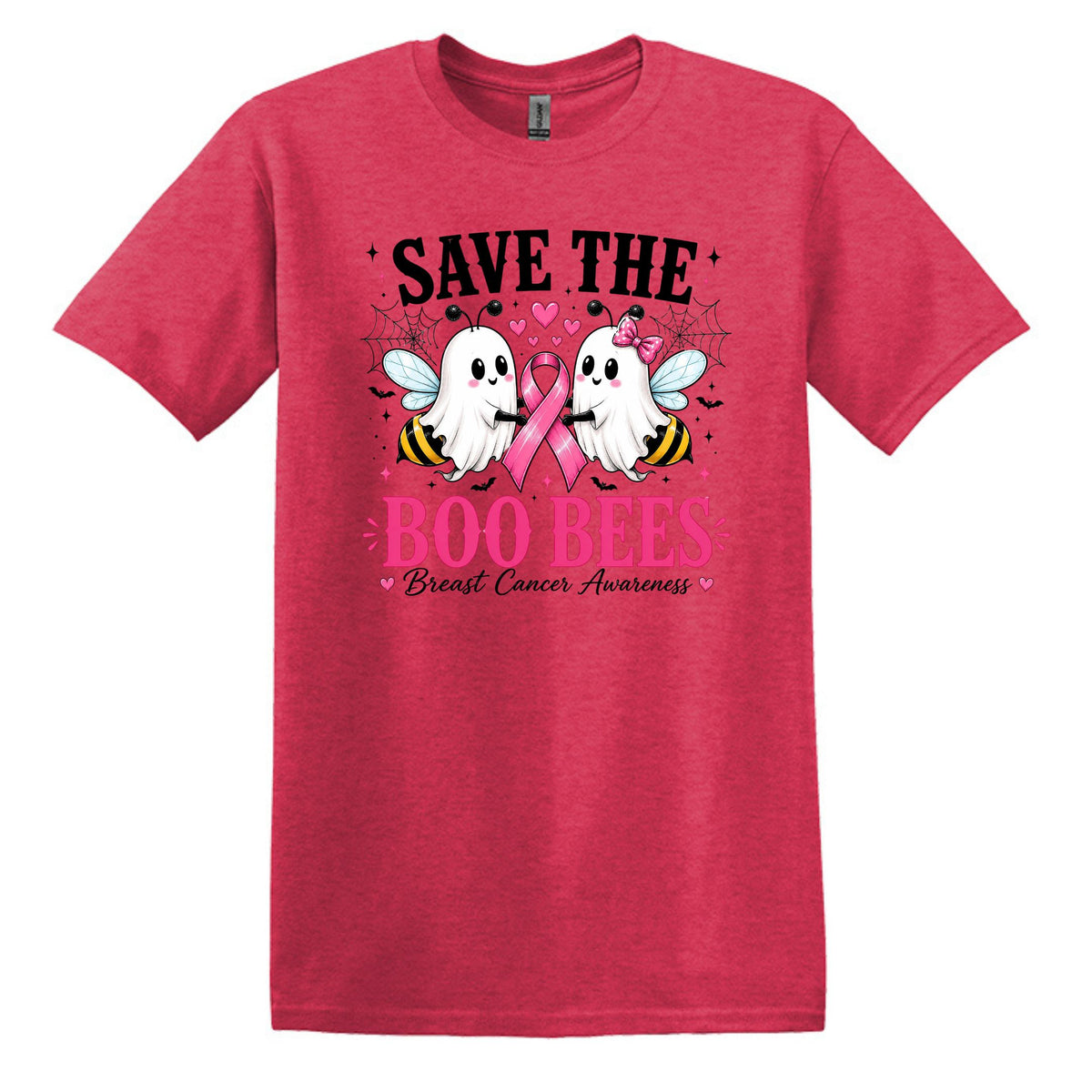 Save the Boo Bees - Breast Cancer Awareness - Gildan Softstyle T-shirt