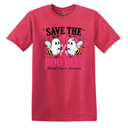 Save the Boo Bees - Breast Cancer Awareness - Gildan Softstyle T-shirt
