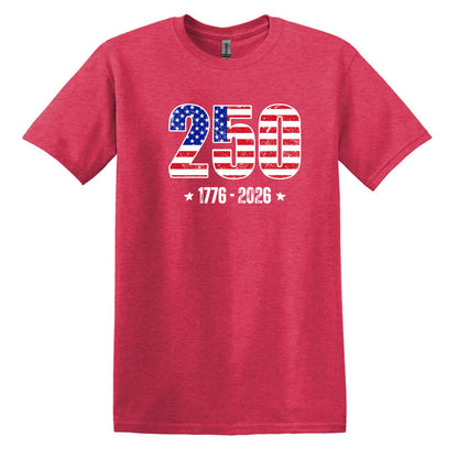 250 Anniversary Tee - 1776-2026 - Gildan Softstyle T-shirt