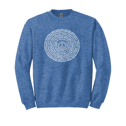Can You Say PEACE - Gildan Crewneck - artwork designed by Cynthia NeJame