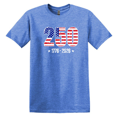 250 Anniversary Tee - 1776-2026 - Gildan Softstyle T-shirt