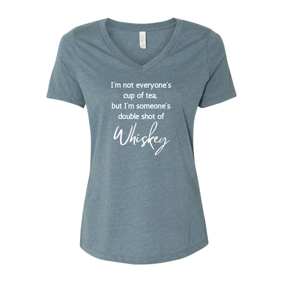 Double shot of Whiskey - Unisex or Women's Relaxed V-Neck