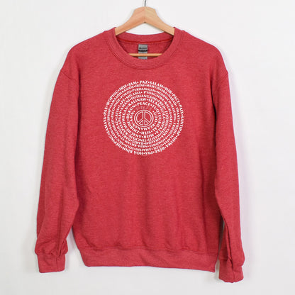 Can You Say PEACE - Gildan Crewneck - artwork designed by Cynthia NeJame